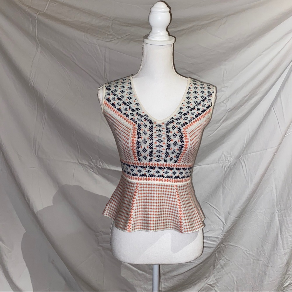 BCBGMAXAZRIA Peplum Tank